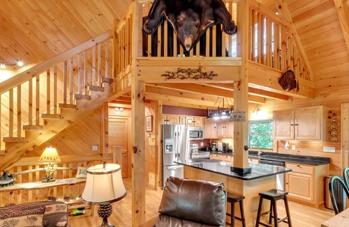 Maggie Valley Cabin | Call of the Wild Retreat-2 side-by-side cabins/Hot Tubs/Fire Pits/Pool Table